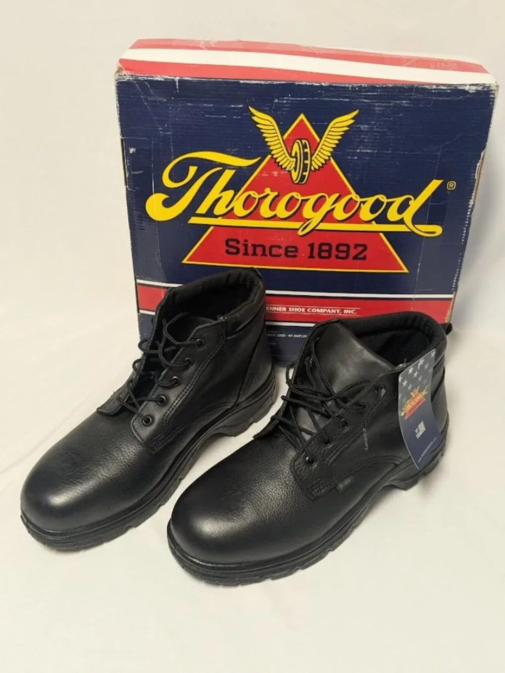 ✨👞 NWT Thorogood MENS 11M Softstreets Plain Toe Chukka — USPS APPROVED USA MADE
